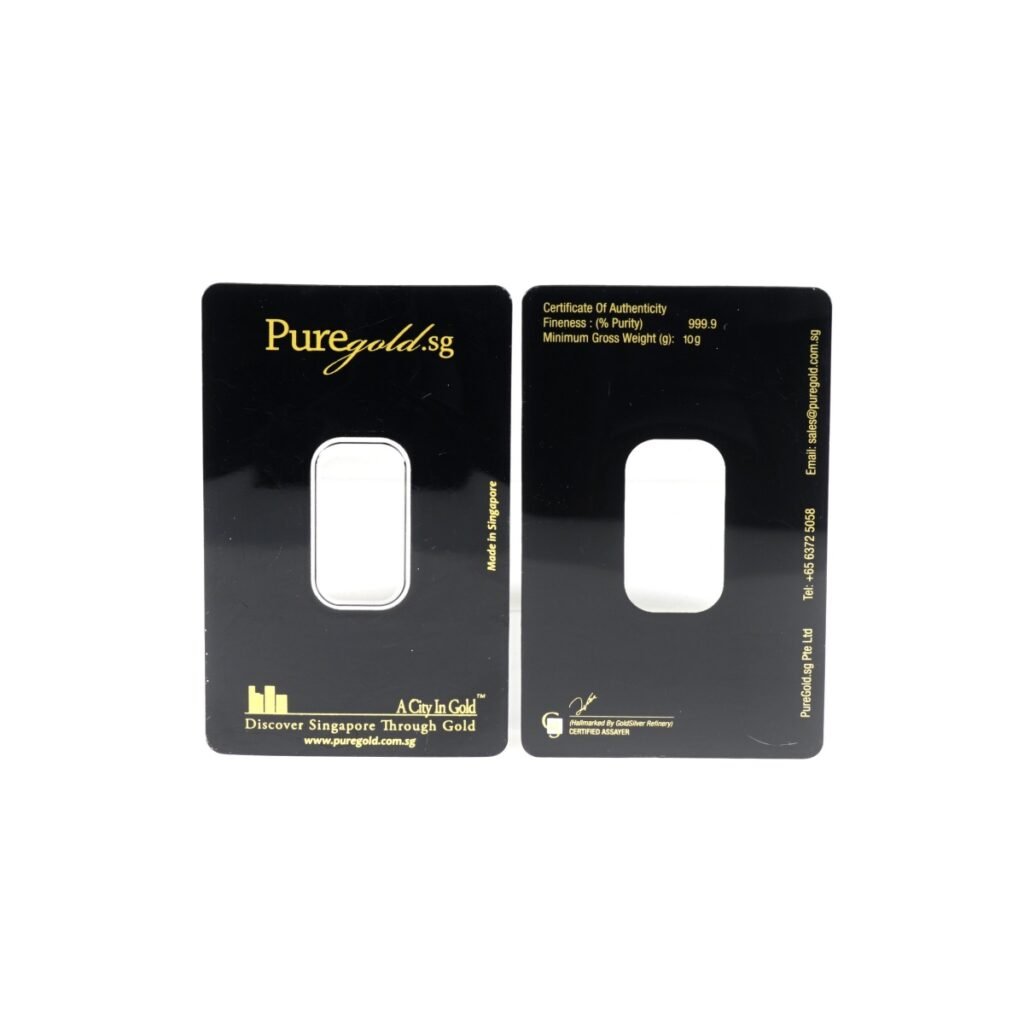 Screen printed precious metal blister card packaging with custom logo and product information